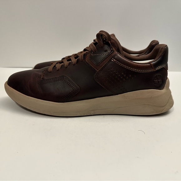 Timberland Men\'s Bradstreet Ultra Oxford Brown Leather Shoes A2D52 Size 9.5
